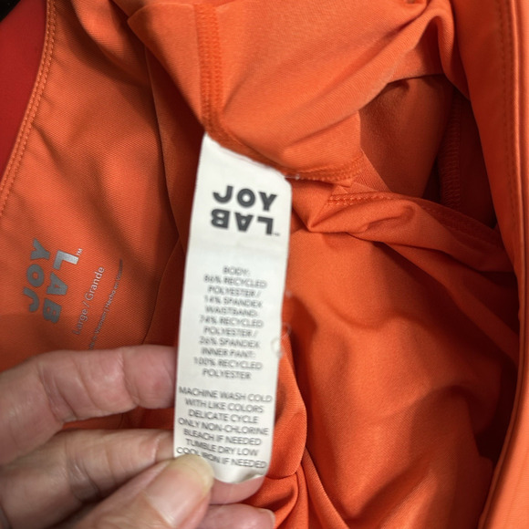 Joy Lab Shorts Activewear Womens Sz L Ventilated Running Shorts Coral Activewear - Picture 6 of 9